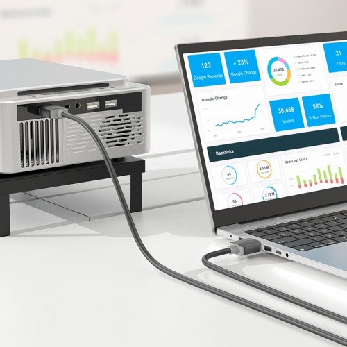 Кабель HOCO HDTV 2.0 male-to-male 4K HD US08 (2M) black