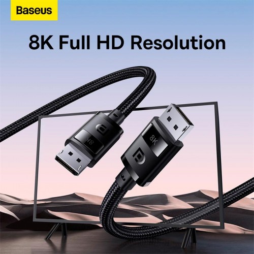 Кабель Baseus High Definition Series DP 8K to DP 8K Adapter Cable |2m| black