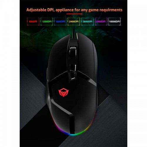 Миша MEETION Backlit Gaming Mouse RGB MT-G3325 black