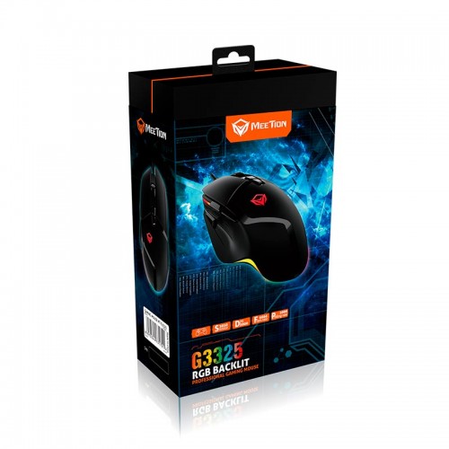 Миша MEETION Backlit Gaming Mouse RGB MT-G3325 black