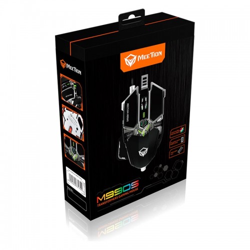 Миша MEETION Backlit Gaming mechanical Mouse RGB MT-M990S white