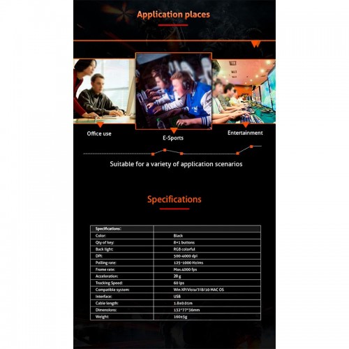 Миша MEETION Backlit Gaming mechanical Mouse RGB MT-M990S white