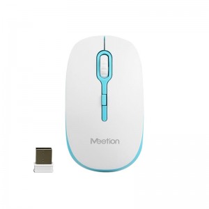 Миша MeeTion Wireless Mouse 2.4 G MT-R547 white-blue