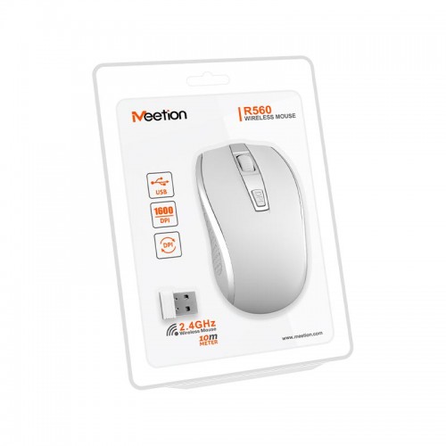 Миша MeeTion Wireless Mouse 2.4 G MT-R560 white