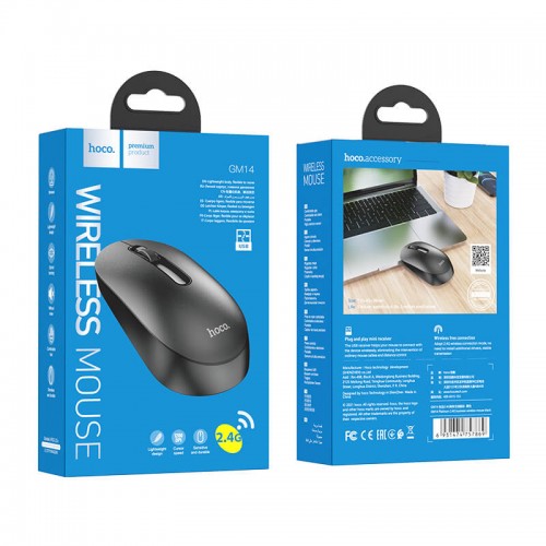 Мышь HOCO Platinum business wireless mouse GM14 |2.4G, 1200dpi|