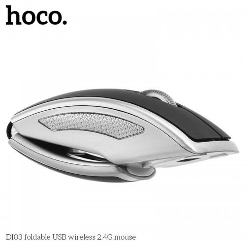 Миша HOCO foldable USB wireless 2.4 G mouse DI03 black