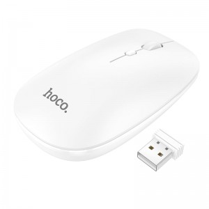 Миша HOCO Art dual-mode business wireless mouse GM15 |BT5.0, 2.4G, 800/1200/1600dpi| white