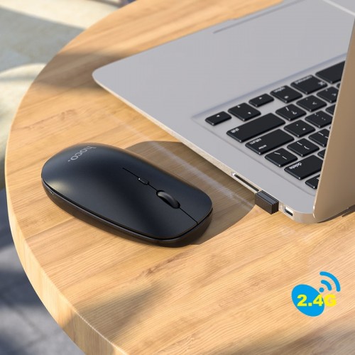 Миша HOCO Art dual-mode business wireless mouse GM15 |BT5.0, 2.4G, 800/1200/1600dpi| white