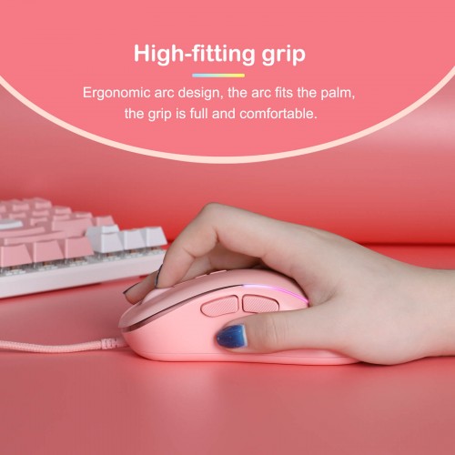 Миша ONIKUMA Gaming CW907 RGB pink