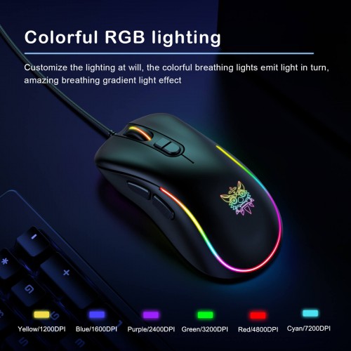 Миша ONIKUMA Gaming CW907 RGB pink
