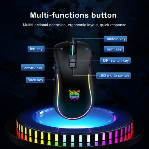 Миша ONIKUMA Gaming CW907 RGB pink