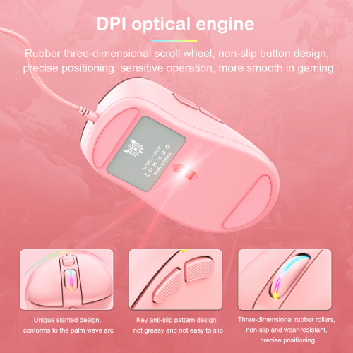 Миша ONIKUMA Gaming CW907 RGB pink