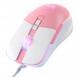 Миша ONIKUMA Gaming CW916 біло-рожева