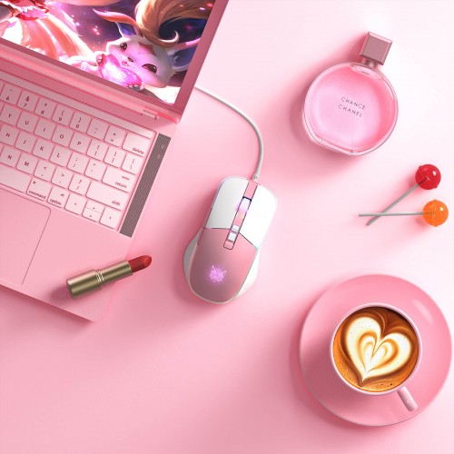 Миша ONIKUMA Gaming CW916 white-pink