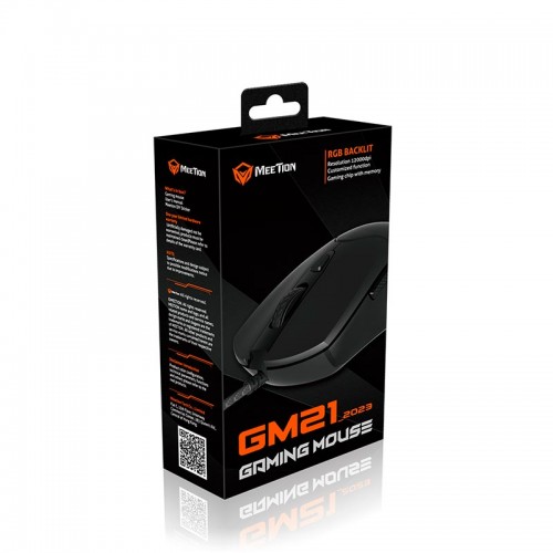 Миша MEETION RGB Backlit Gaming Mouse RGB GM21_2023 |12000dpi| black
