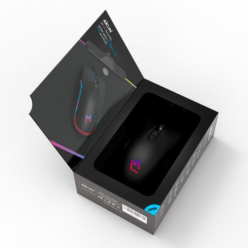 Миша Aikun Optical Gaming Mouse Backlight GX66 |7200DPI| black