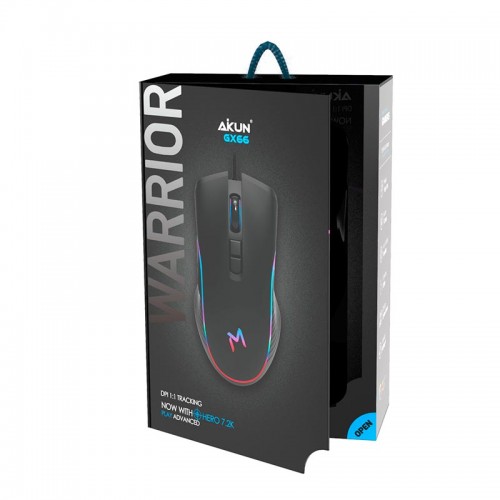 Миша Aikun Optical Gaming Mouse Backlight GX66 |7200DPI| black