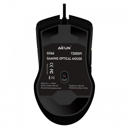 Миша Aikun Optical Gaming Mouse Backlight GX66 |7200DPI| black