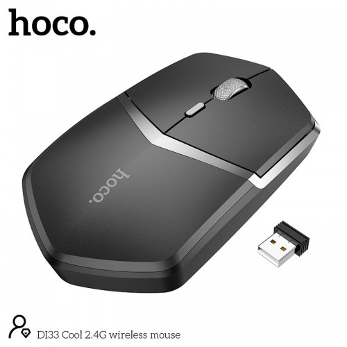 Миша Hoco Cool 2.4 G wireless mouse DI33 |1600dpi| black