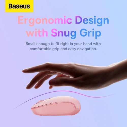 Миша Baseus F01B Tri-Mode Wireless Mouse |2.4G/BT5.0+BT3.0, 800-1200-1600dpi| purple