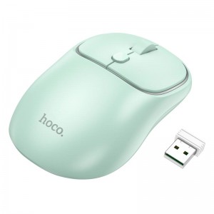 Миша Hoco Royal dual-mode business wireless mouse GM25 |BT5.2/2.4G, 800/1200/1600 DPI| green