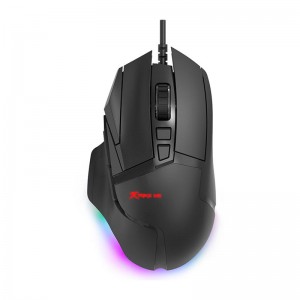 Миша ігрова XTRIKE ME GM - 520 gaming Mouse RGB |800-12800 6 step DPI, USB| black