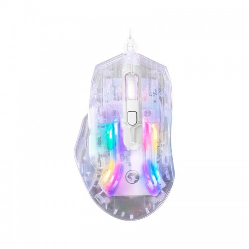 Миша MARVO MISTIC 40 Programmable Wired Mouse M413 |1200-7200dpi| transparent