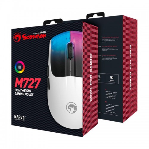 Мышь MARVO Wired Programmable Gaming Mouse M727 |1200-12400dpi|
