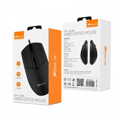 Мышь XTRIKE ME GM-124 wired mouse |1000dpi|