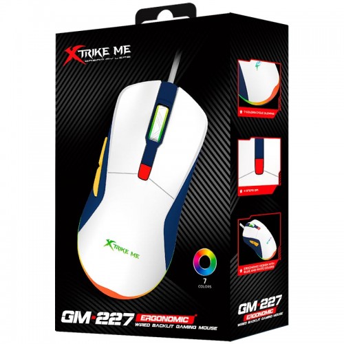 Мышь игровая XTRIKE ME GM-227 wired mouse |1200-3600 4step dpi, USB|