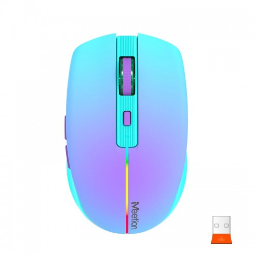 Миша MEETION 2.4 G+Bluetooth Dual Mode gaming mouse BTM002 |1000-1200-1600dpi, 6keys, Type-C Charging, RGB| pink