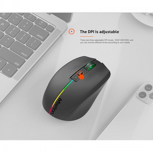 Миша MEETION 2.4 G+Bluetooth Dual Mode gaming mouse BTM002 |1000-1200-1600dpi, 6keys, Type-C Charging, RGB| pink