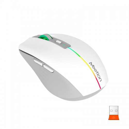Миша MEETION 2.4 G+Bluetooth Dual Mode gaming mouse BTM002 |1000-1200-1600dpi, 6keys, Type-C Charging, RGB| pink