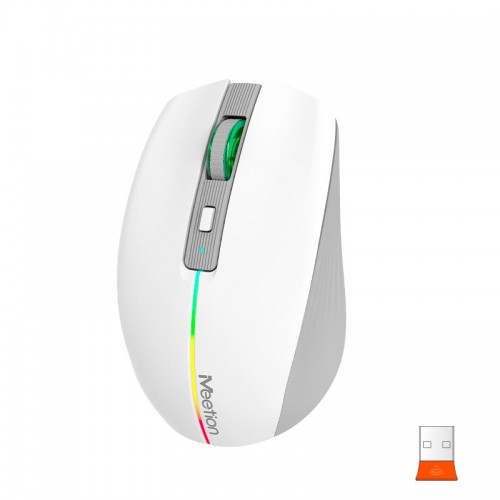 Миша MEETION 2.4 G+Bluetooth Dual Mode gaming mouse BTM002 |1000-1200-1600dpi, 6keys, Type-C Charging, RGB| pink