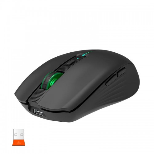 Миша MEETION 2.4 G+Bluetooth Dual Mode gaming mouse BTM002 |1000-1200-1600dpi, 6keys, Type-C Charging, RGB| purple