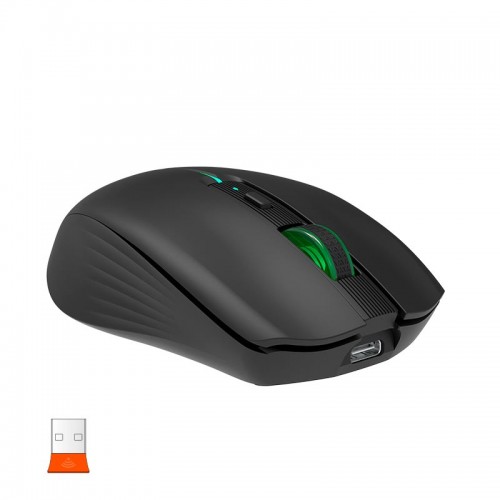 Миша MEETION 2.4 G+Bluetooth Dual Mode gaming mouse BTM002 |1000-1200-1600dpi, 6keys, Type-C Charging, RGB| white