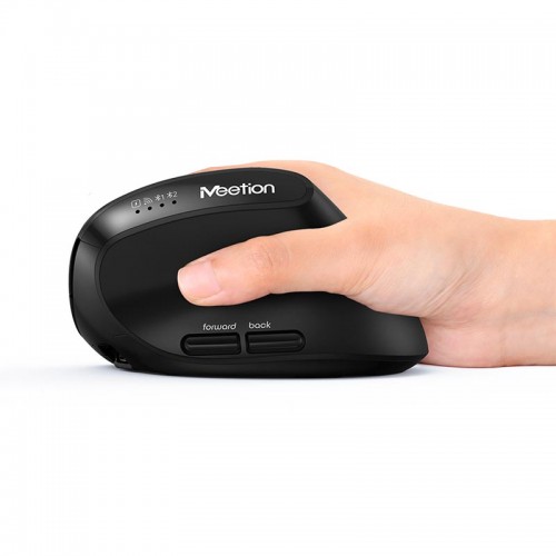 Миша MEETION 2.4 G+Bluetooth Office Vertical Mouse BTM008 |800-1200-1600-2400dpi, 400h, Type-C charging| pink