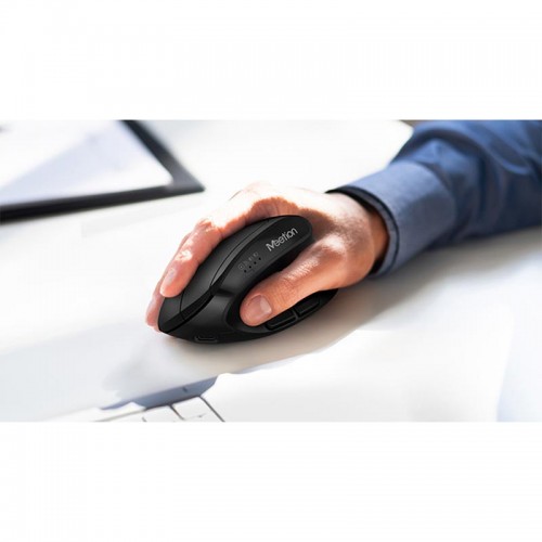 Миша MEETION 2.4 G+Bluetooth Office Vertical Mouse BTM008 |800-1200-1600-2400dpi, 400h, Type-C charging| purple