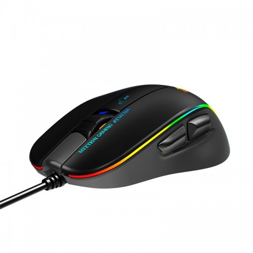Миша MEETION RGB Circulation Backlit Gaming Mouse GM23_2023 |7 Keys, 12800dpi| black