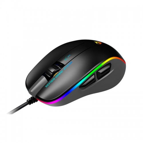 Миша MEETION RGB Circulation Backlit Gaming Mouse GM23_2023 |7 Keys, 12800dpi| black