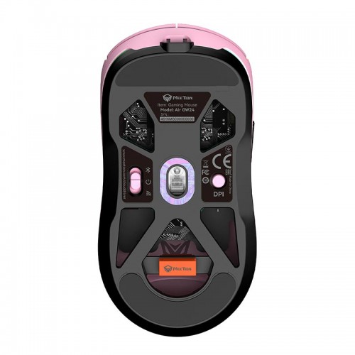Миша MEETION Wired + 2.4 G+Bluetooth Gaming mouse GW24 |6 Keys, 8000dpi, 30-60h, RGB| pink