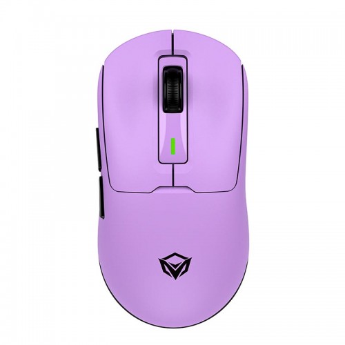 Мышь MEETION проводная + 2.4 G+Bluetooth игровая мышь GW24 |6 кнопок, 8000dpi, 30-60ч, RGB| розовая