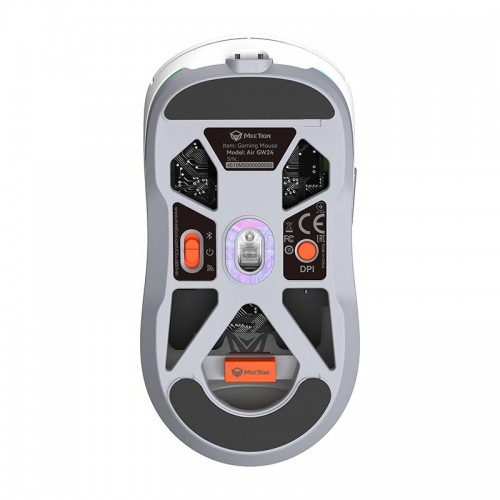 Миша MEETION Wired + 2.4 G+Bluetooth Gaming mouse GW24 |6 Keys, 8000dpi, 30-60h, RGB| purple