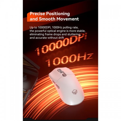 Миша MEETION Wired + 2.4 G+Bluetooth Gaming mouse GW33 |6 Keys, 10000dpi, 25-60h, RGB| black