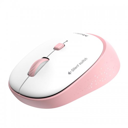 Миша MEETION 2.4 G Wireless Office Mouse R571 |1000/1200/1600 DPI, AA Battery| white-pink