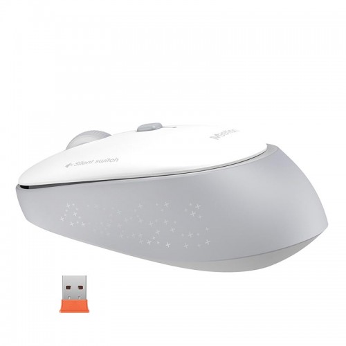 Миша MEETION 2.4 G Wireless Office Mouse R571 |1000/1200/1600 DPI, AA Battery| white-pink