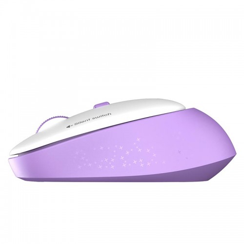 Миша MEETION 2.4 G Wireless Office Mouse R571 |1000/1200/1600 DPI, AA Battery| white-pink