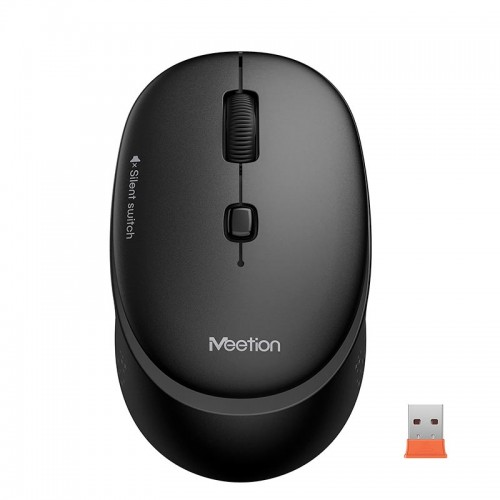 Миша MEETION 2.4 G Wireless Office Mouse R571 |1000/1200/1600 DPI, AA Battery| white-pink