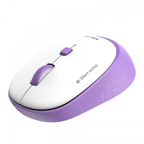 Миша MEETION 2.4 G Wireless Office Mouse R571 |1000/1200/1600 DPI, AA Battery| white-purple
