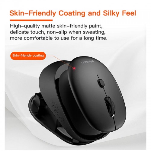 Миша MEETION 2.4 G Wireless Office Mouse R571 |1000/1200/1600 DPI, AA Battery| white-purple